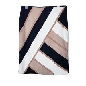 White House Black Market Studded Color Block Skirt Women Size 4